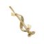 ‘GOLF’ 18K YELLOW GOLD AND DIAMOND BROOCH