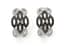 PAIR OF 18K WHITE GOLD AND DIAMOND EARRINGS