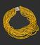 YELLOW OPAL NECKLACE with diamond clasp