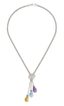 ZOCCAI
18K WHITE GOLD DIAMOND AQUAMARINE TOPAZ CITRINE NECKLACE