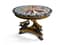 EMPIRE-STYLE TRIPOD ROUND TABLE WITH MARBLE INLAY TOP, EARLY 20TH CENTURY