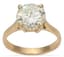 SOLITAIRE 18K YELLOW GOLD AND 3.35 CT. DIAMOND RING