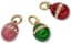 SET OF THREE SMALL 'EASTER EGGS' SILVER-GILT ENAMEL PENDANTS