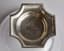BELFIORE CRYSTAL BOWL HELD BY TWO SILVER CHERUBS