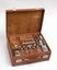 CARTIER RARE ANTIQUE TRAVEL silver KIT IN A LEATHER SUITCASE