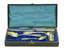 PRESENTATION SET of SILVER-GILT CUTLERY for one person in original case, comprising a knife, a spoon, a fork, a teaspoon and a goblet
Master M. I. Sinitsyn, Russia, Moscow, 1885