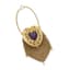 14K YELLOW GOLD, AMETHYST, DIAMOND, TSAVORITE PURSE