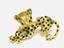 DIAMOND, EMERALD, ENAMEL AND GOLD LEOPARD BROOCH, FRED