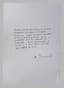 ALEXANDRE DUMAINE (1895-1974)
Manuscript of one page signed "A.Dumaine".
"As a worker in life, man has a duty to contribute a stone to the common edifice - but a stone of value and without personal relief - that blends in with the nobility of the whole. This is the only way he can survive himself, ennobled by the efforts of all. '