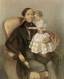 ВЛАДИМИР ИВАНОВИЧ ГАУ (?) (1816-1895)
Портрет мужчины и девочки