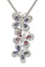 PARURE 'PAPILLONS' EN OR GRIS 18K, DIAMANTS, SAPHIRS ROSES ET BLEUS