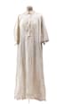 A COTTON DECORATED WITH LACE ON THE
COLLAR NIGHT GOWN, CIRCA 1900
