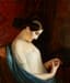 FYODOR MOLLER (1812-1874)
Young girl with a ring, lost in thought