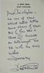 JOAN FONTAINE (1917-2013),
AUTOGRAPHED POSTCARD AND MANUSCRIPT NOTE SIGNED