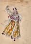 ALEXANDRE BENOIS (1870-1960)
Сostume design for the Trepak Russian Dancer for the ballet ‘The Nutcracker’ by Pyotr Ilyich Tchaikovsky