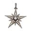 NAPOLEON III 18K YELLOW GOLD, SILVER, DIAMOND PENDANT