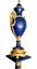 PAIR OF MAJESTIC ROYAL BLUE LAPIS LAZULI PEDESTALS AND VASES, EARLY XX CENTURY
NEOCLASSICAL STYLE