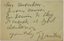 HENRI DE TOULOUSE-LAUTREC (1864-1901)
Autograph postcard signed ‘T-Lautrec’ with autograph address.
To his English publisher W. H. B. Sands.
No place, no date (Paris, 1898)