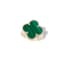 VAN CLEEF AND ARPELS MAGIC ALHAMBRA
YELLOW GOLD AND MALACHITE RING