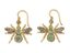 [NO RESERVE]
‘BEE’ SILVER GILT DIAMONDS, EMERALDS AND SPINELS EARRINGS