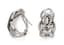 PAIR OF 18K WHITE GOLD AND DIAMOND EARRINGS