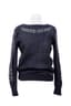 CHANEL
Black mohair and silk pullover with flower embroidery