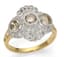 18K YELLOW AND WHITE GOLD, DIAMOND RING