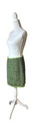 LANVIN, RESORT 2012
Jupe en tweed vert citron et noir