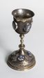 CALICE EN ARGENT DORÉ, FILIGRANE ET ÉMAIL
Russie, 19ème siècle