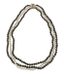 COLLIER THREE RANGS DE PERLES DE CULTURE (?), OR 14K, RUBIS ET PERLES