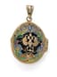 ‘EASTER EGG’ SILVER-GILT AND ENAMEL LOCKET PENDANT WITH MOTHER-OF-PEARL ICON
