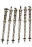 SET OF SIX BIG RUSSIAN SILVER YADS (TORAH POINTERS)
