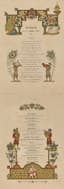 SERGEY IVANOVICH YAGUZHINSKIY (1862-1947)
Dinner menu given by Prince Lev Sergeyevich Golitsyn on the occasion of the World Exhibition in Paris. 1900.