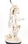 PAIR OF SILVER-PLATED METAL LAMPS WITH DANCING PUTTI