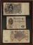 TWO COLLAGES OF BONDS AND COINS