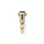 14K YELLOW GOLD, DIAMOND AND SAPPHIRE RING