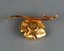 18K YELLOW GOLD BROOCH WATCH BY SOLVIL SWITZERLAND, 1940-1950S