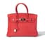 HERMES BIRKIN 30
PIVOINE RED CLEMENCE LEATHER, 2009
