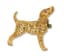 ANTIQUE STYLE ‘DOG’ SILVER-GILT AND DIAMOND BROOCH