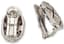 14K WHITE GOLD, DIAMOND AND RUBY EARRINGS