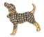 ANTIQUE STYLE ‘DOG’ SILVER-GILT AND DIAMOND BROOCH