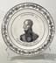 MONTERAU FAIENCE PLATE WITH THE PORTRAIT OF ALEXANDER I
The Montereau earthenware factory, France, 19th century