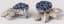 VINTAGE 18K WHITE GOLD, DIAMOND, SAPPHIRE EAR CLIPS