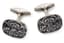 BELFIORE SILVER AND ENAMEL CUFFLINKS