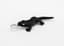 ONYX, DIAMOND AND 18K WHITE GOLD ‘LIZARD’ PENDANT