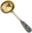 RUSSIAN SILVER AND ENAMEL TEA STRAINER
Sergei Kvetkovsky, St Petersburg, circa 1892-1900