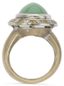 BAGUE EN OR JAUNE 18K CHRYSOPRASE, DIAMANTS ET SAPHIRS JAUNES
