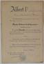 MANUSCRIPT DOCUMENT SIGNED BY THE SECRETARY OF STATE APPOINTING MR CROVETTO AS A SWORN SHIPPING BROKER OF THE PORT OF MONACO ON BEHALF OF PRINCE ALBERT 1ST