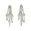 BOUCLES D’OREILLES DOUBLES CRÉOLES EN OR GRIS 18K ET DIAMANTS