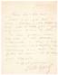 César FRANCK. 1822-1890. Organist, composer. Signed and autographed letter. Thursday night. 1 pp. in-12 square.